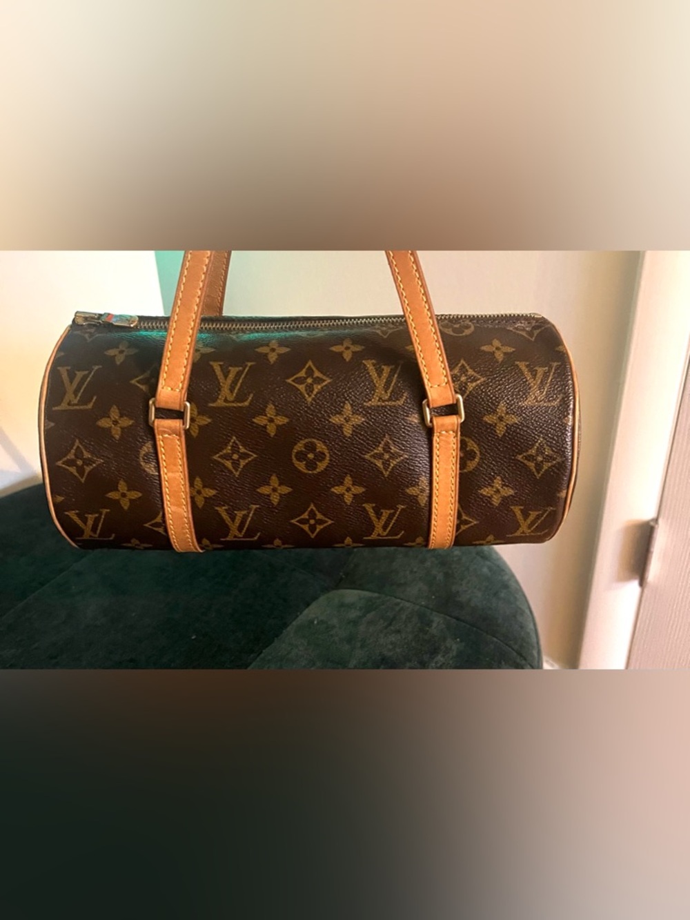 Luis Vuitton Designer Monogram Canvas Barrel  Bag - Brown - Picture 3 of 5